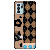 Ốp lưng dành cho Oppo Reno 6 - Oppo Reno 6Z - Hoa Nền Sọc - Lựa Chọn Reno 6Z