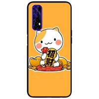 Ốp lưng dành cho Realme 7 mẫu Mèo Và Thỏi Vàng