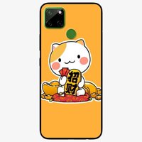 Ốp lưng dành cho Realme C12 mẫu Mèo Và Thỏi Vàng
