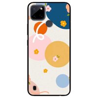 Ốp lưng dành cho Realme C21Y - Realme C25Y mẫu Hoa Vòng Tròn