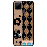 Ốp lưng dành cho Realme C21Y - Realme C25Y mẫu Hoa Nền Sọc