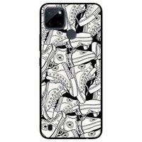 Ốp lưng dành cho Realme C21Y - C25Y mẫu Hoạ Tiết Giày Trắng Đen