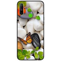 Ốp lưng dành cho Realme C3 mẫu Sỏi Trắng và Bướm