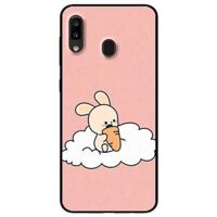 Ốp lưng dành cho Samsung A12 - A20  A30 - A20s mẫu Thỏ Ăn Cà Rốt Hồng - Samsung A20  A30