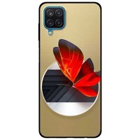 Ốp lưng dành cho Samsung A12 mẫu Vòng Tròn Bướm Đỏ