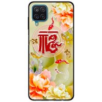 Ốp lưng dành cho Samsung A12 mẫu Cá và Mẫu Đơn