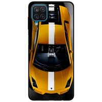 Ốp lưng dành cho Samsung A12 mẫu Xe Sọc Trắng