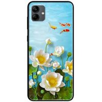 Ốp lưng dành cho Samsung A13 5G - A04s - A32 5G - A04 - A22 5G mẫu Hoa Sen Trắng Và Cá Đỏ - A04