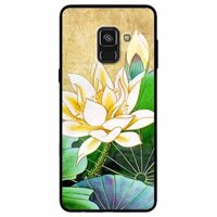 Ốp lưng danh cho Samsung A8 Plus mẫu Hoa Sen Vàng