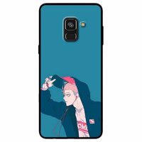 Ốp lưng danh cho Samsung A8 Plus mẫu Câu Be Tai Nghe Đo