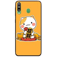 Ốp lưng dành cho Samsung M30 mẫu Mèo Và Thỏi Vàng