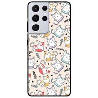Ốp lưng dành cho Samsung S21 - S21 Plus - S21 Ultra mẫu Mèo Meow - Samsung S21 Ultra
