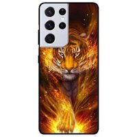 Ốp lưng dành cho Samsung S21 - S21 Plus - S21 Ultra mẫu Tranh Hổ Lửa - Samsung S21 Ultra