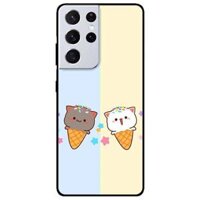 Ốp lưng dành cho Samsung S21 - S21 Plus - S21 Ultra mẫu Couple Kem - Samsung S21 Ultra