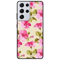 Ốp lưng dành cho Samsung S21 - S21 Plus - S21 Ultra mẫu Hoa Bụt Hồng - Samsung S21 Ultra
