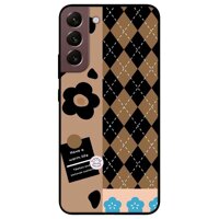 Ốp lưng dành cho Samsung S22 - S22 Plus - S22 Ultra - Hoa Nền Sọc - Lựa Chọn Samsung S22 Plus