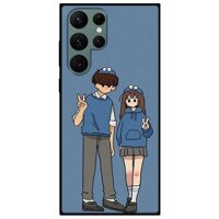 Ốp lưng dành cho Samsung S22 - S22 Plus - S22 Ultra - Cặp Đôi Say Hi - Lựa Chọn Samsung S22 Ultra