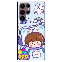 Ốp lưng dành cho Samsung S22 - S22 Plus - S22 Ultra - Cô Gái Tím - Lựa Chọn Samsung S22 Ultra