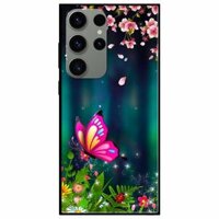 Ốp lưng dành cho Samsung S23 - S23 Plus - S23 Ultra - A34 5G - A54 5G mẫu Bướm Hồng Đào - Chọn S23 Ultra