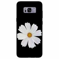 Ốp lưng danh cho Samsung S8 Plus mẫu Cúc Trắng Đen