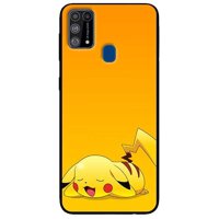 Ốp lưng dành cho Samsung Galaxy M31 mẫu PiKa nền vàng