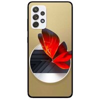 Ốp lưng dành cho Samsung Galaxy A72 5G mẫu Vòng Tròn Bướm Đỏ
