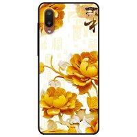 Ốp lưng dành cho Samsung Galaxy A02 mẫu Mẫu Đơn Vàng