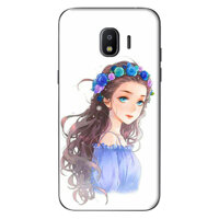 Ốp Lưng Dành Cho Samsung Galaxy J4 2018 - Anime Cô Gai Đeo Vong Hoa