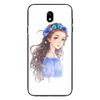 Ốp Lưng Dành Cho Samsung Galaxy J7 Pro - Anime Cô Gái Đeo Vong Hoa