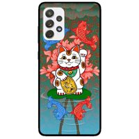 Ốp lưng dành cho Samsung Galaxy A72 5G mẫu Mèo Và Cá Chép