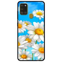 Ốp lưng dành cho Samsung Galaxy A21s mẫu Hoa Trắng Trời Xanh