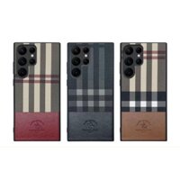 Ốp lưng dành cho Samsung Galaxy S23 Ultra da pha vải hiệu Polo Santa Barbara