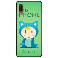 Ốp lưng dành cho Samsung Galaxy A02 mẫu Mèo Xanh