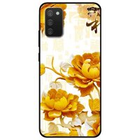 Ốp lưng dành cho Samsung Galaxy A02s mẫu Mẫu Đơn Vàng