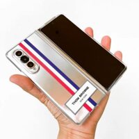 Ốp lưng dành cho Samsung Galaxy Z Fold 3 , Z Flip 3 trong suốt Thom Browne, hai mảnh hiệu Likgus - Hàng chính hãng - Samsung Z Fold 3