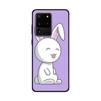 Ốp Lưng Dành Cho Samsung Galaxy S20 Ultra mẫu Thỏ Nền Tím - Hàng Chính Hãng