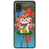 Ốp lưng dành cho Samsung Galaxy A21s mẫu Mèo Và Cá Chép