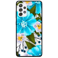 Ốp lưng dành cho Samsung Galaxy A72 5G mẫu Hoa Xanh Trắng