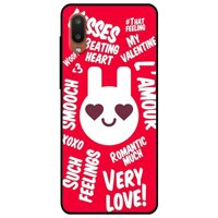 Ốp lưng dành cho Samsung Galaxy A02 mẫu Thỏ LOVE Đỏ