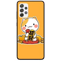 Ốp lưng dành cho Samsung Galaxy A72 5G mẫu Mèo Và Thỏi Vàng