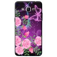 Ốp lưng  dành cho Samsung Galaxy J5 2016 mẫu Hoa hồng bướm tím