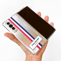 Ốp lưng dành cho Samsung Galaxy Z Fold 3 , Z Flip 3 trong suốt Thom Browne, hai mảnh hiệu Likgus - Hàng chính hãng - Samsung Z Fold 3