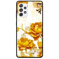 Ốp lưng dành cho Samsung Galaxy A72 5G mẫu Mẫu Đơn Vàng