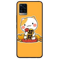 Ốp lưng dành cho Vivo V20 mẫu Mèo Và Thỏi Vàng
