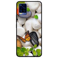 Ốp lưng dành cho Vivo V20 mẫu Sỏi Trắng và Bướm