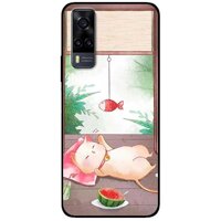 Ốp lưng dành cho Vivo Y51 2020  Y31 2020 mẫu Mèo Và Điện Thoại