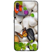 Ốp lưng dành cho Vsmart Joy 1 mẫu Sỏi Trắng và Bướm