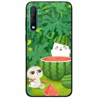 Ốp lưng danh cho Vsmart Live mẫu Hai Chu Meo Ăn Dưa