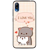 Ốp lưng dành cho Vsmart Star mẫu Hai Chú Mèo Ôm I Love U