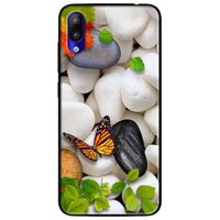 Ốp lưng dành cho Vsmart Start mẫu Sỏi Trắng và Bướm